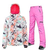 Amazon | HOTIAN レディース スノーボードウェア 上下セット